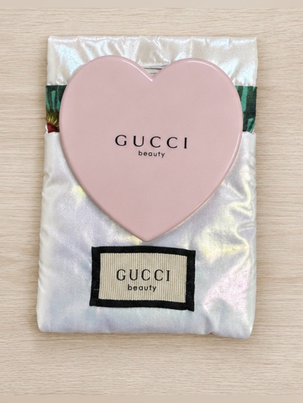 Gucci Beauty Pink Heart Compact Mirror